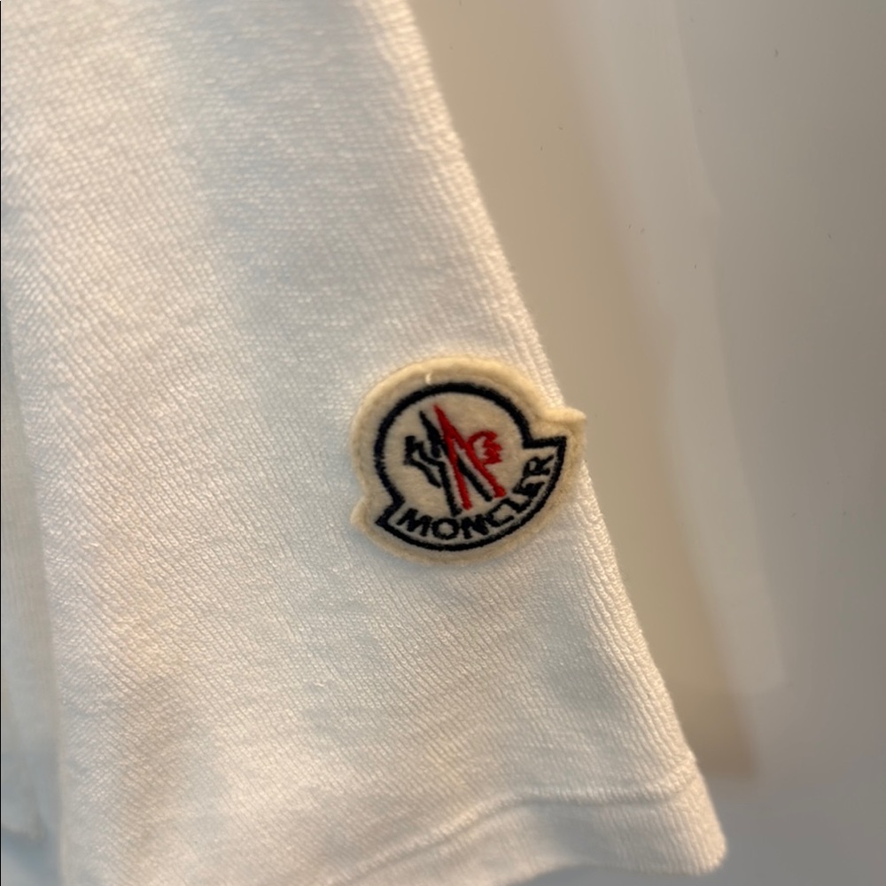 MONCLER BNWT Terry White Polo Shirt - Picture 3 of 5